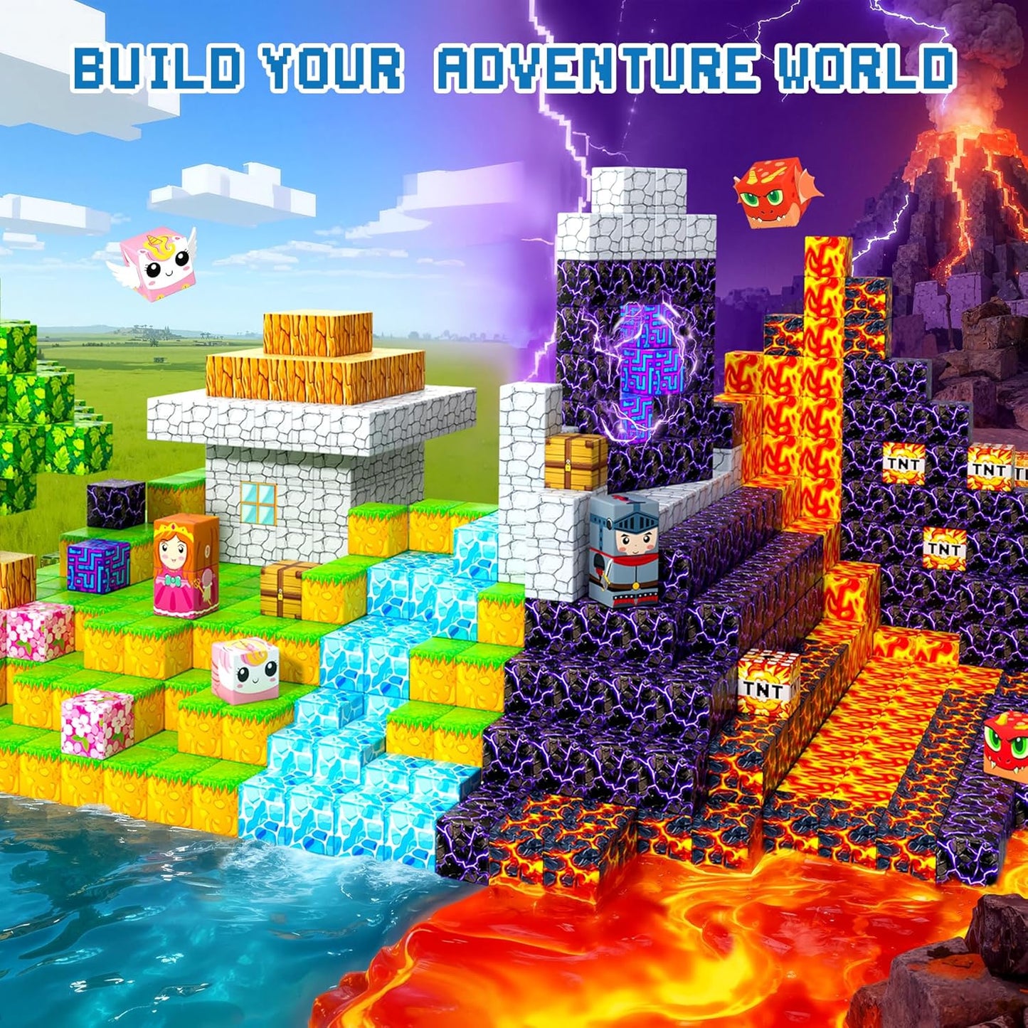 150 PCS Magnetic Building Blocks, Construction Toys