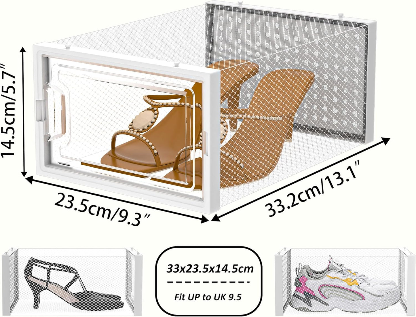 Stackable Shoe Storage Boxes